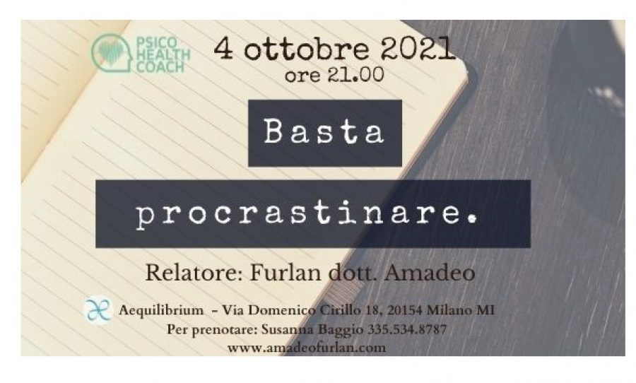 Basta procrastinare