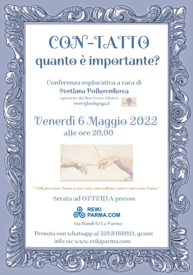 "Con-Tatto" Quanto è importante?