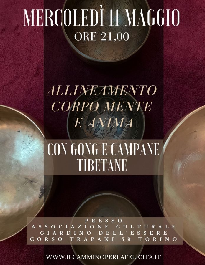 Riallineamento corpo mente anima con gong
