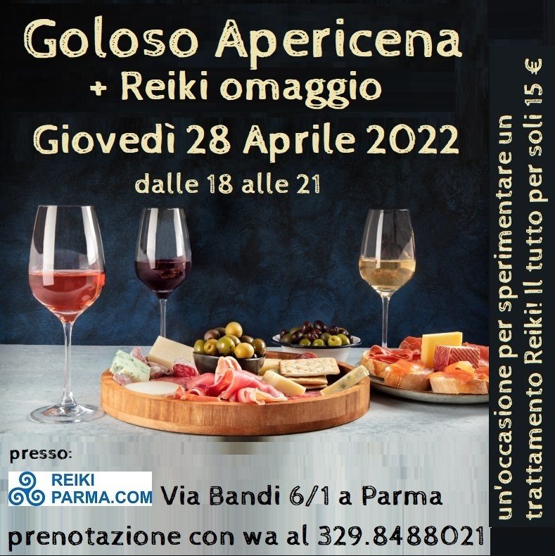 Goloso apericena + Reiki omaggio=curiosità