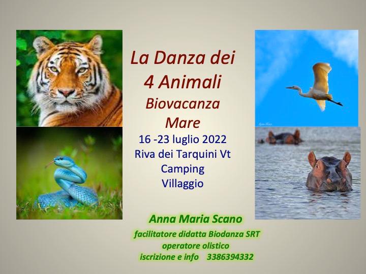 Biodanza "la danza dei 4 animali"