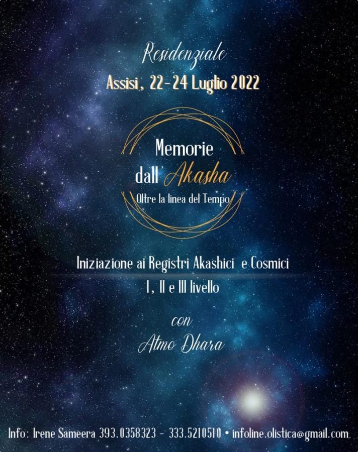 Memorie dall'akasha iniziazione 1-2-3 liv.