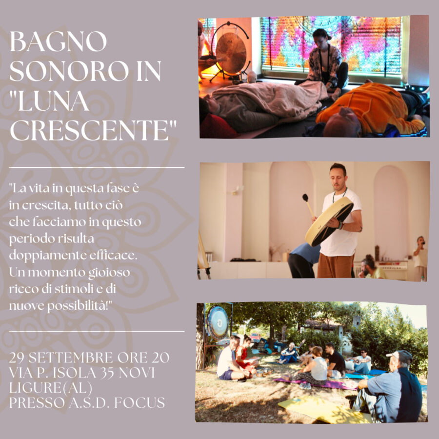 Bagno sonoro in "Luna Crescente"