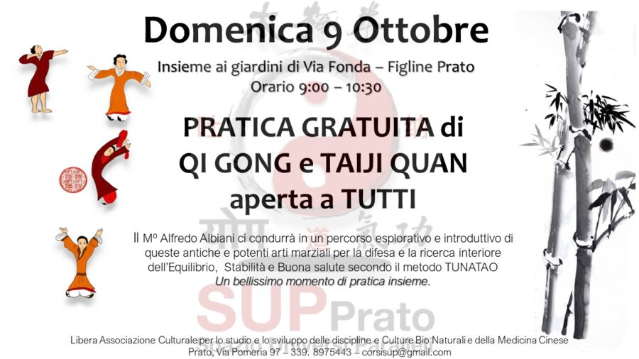 Pratica gratuita di QiGong e Taiji Quan
