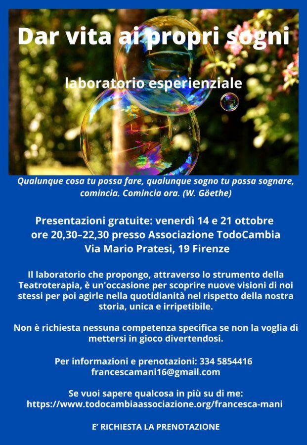 Dar vita ai nostri sogni
