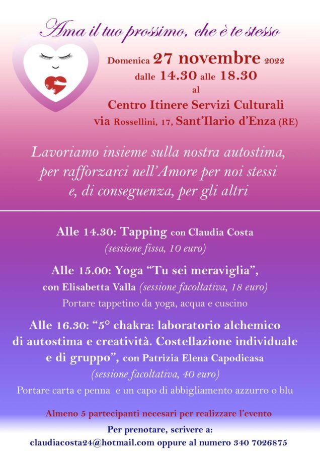 Ama il tuo prossimo, che è te stesso