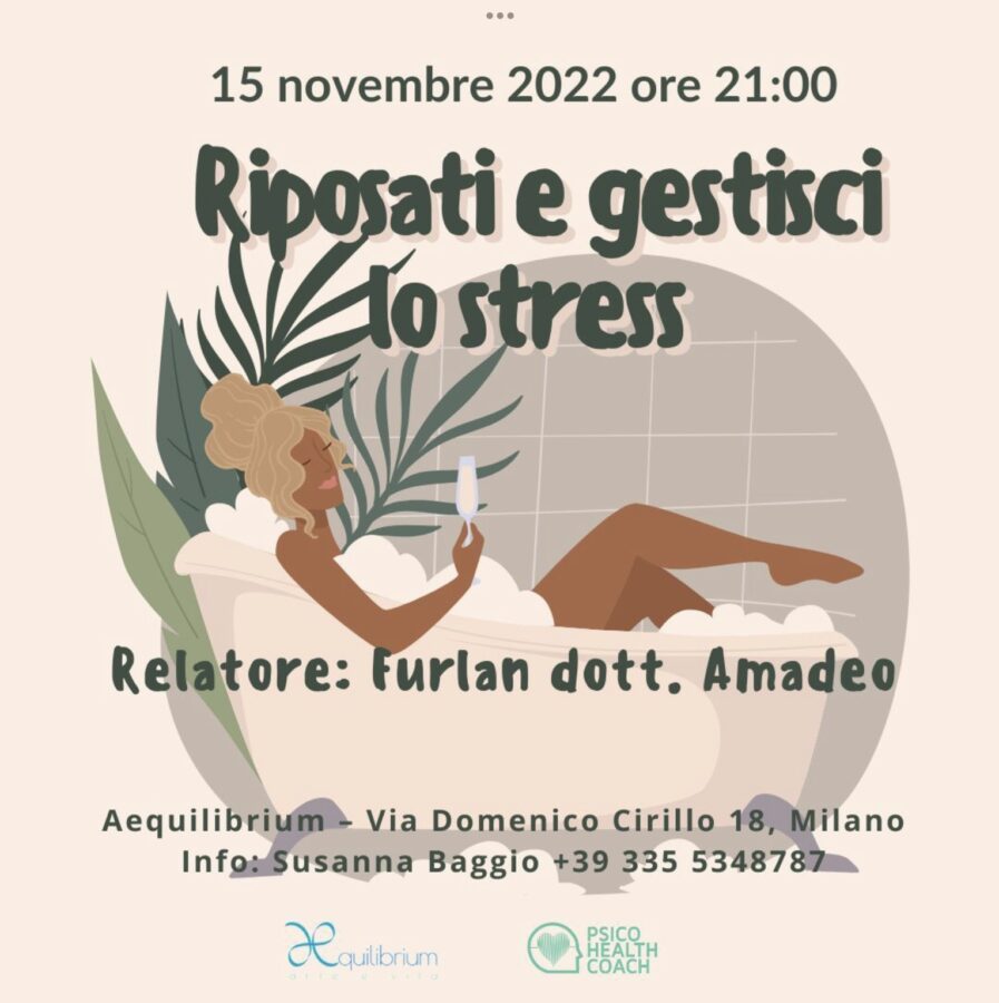 Riposati e gestisci lo stress