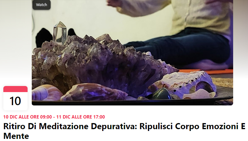Ritiro di meditazione depurativa