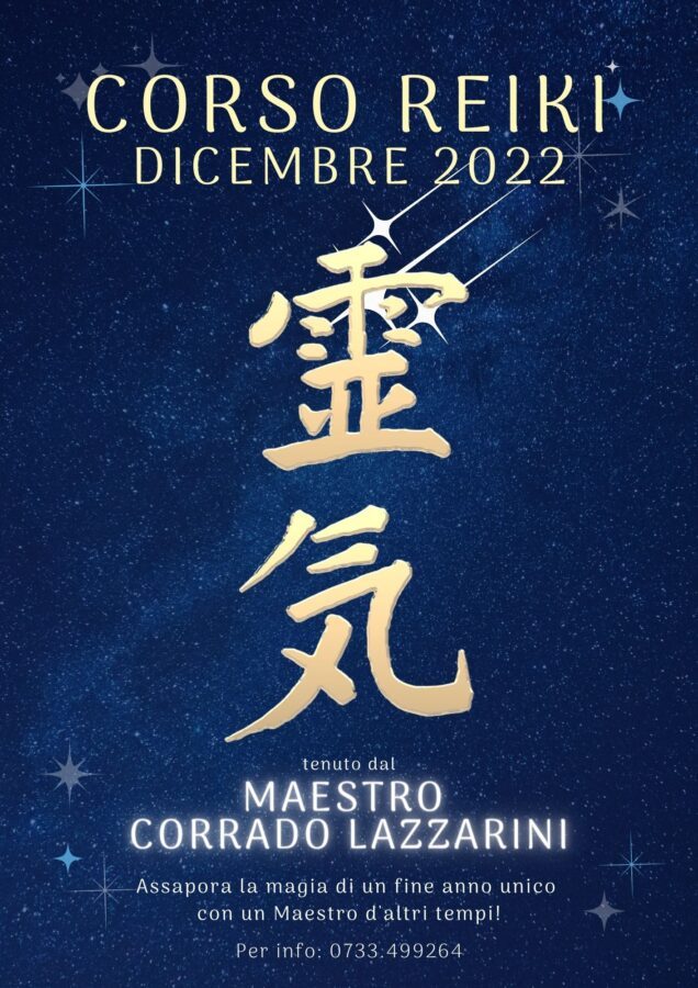 Corso Reiki con un Maestro d'Altri Tempi