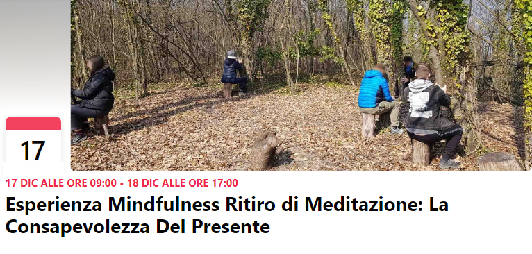 Ritiro di meditazione Mindfulness