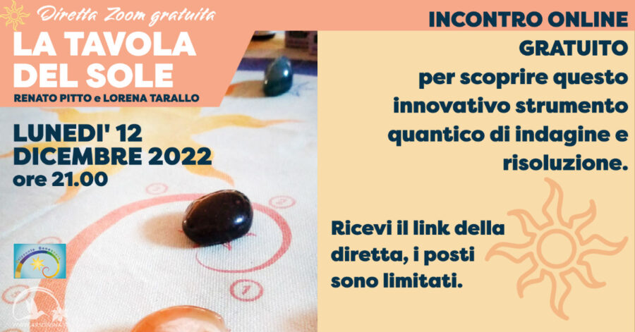 La Tavola del Sole - Presentazione gratuita