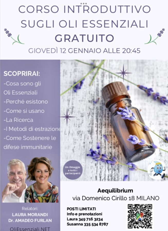 Corso introduttivo sugli oli essenziali