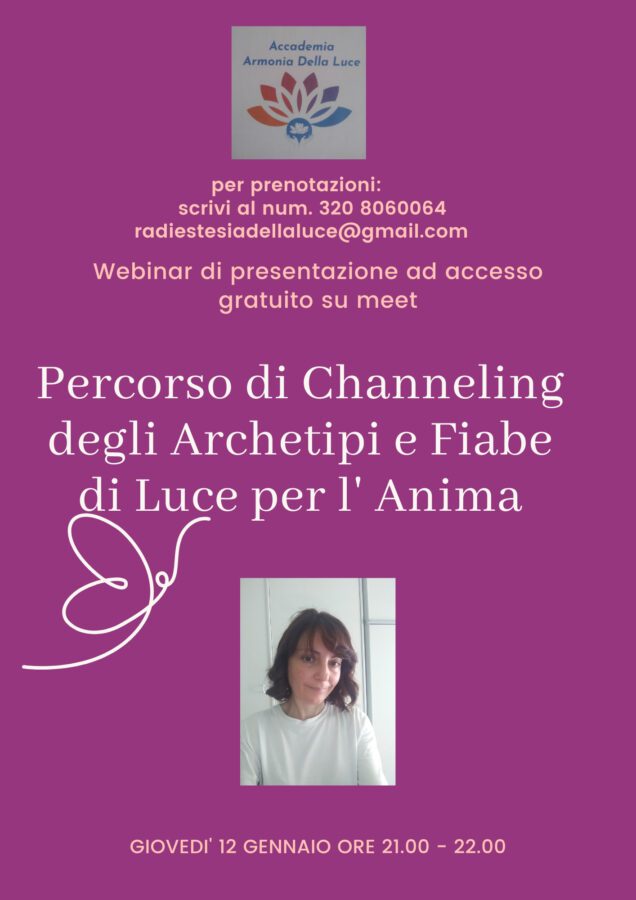 Webinar "Channeling e fiabe"