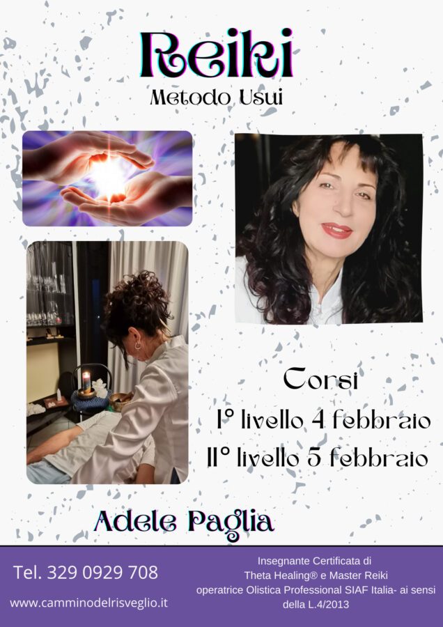 Corso Reiki 2° liv. metodo trad. Usui