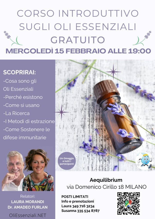 Corso introduttivo sugli oli essenziali