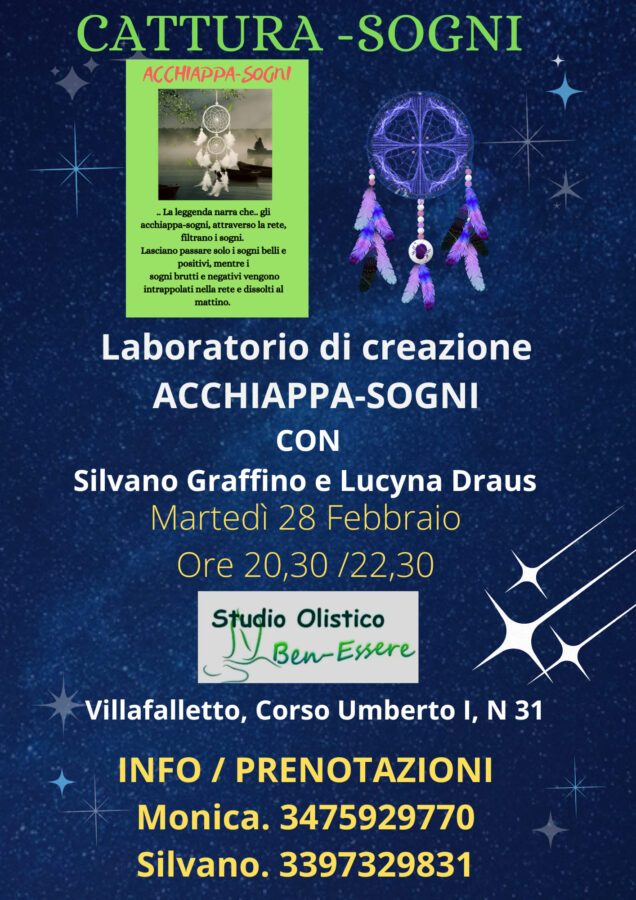 Laboratorio creazione acchiappa sogni