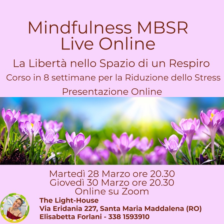 Presentazione corso Mindfulness Mbsr
