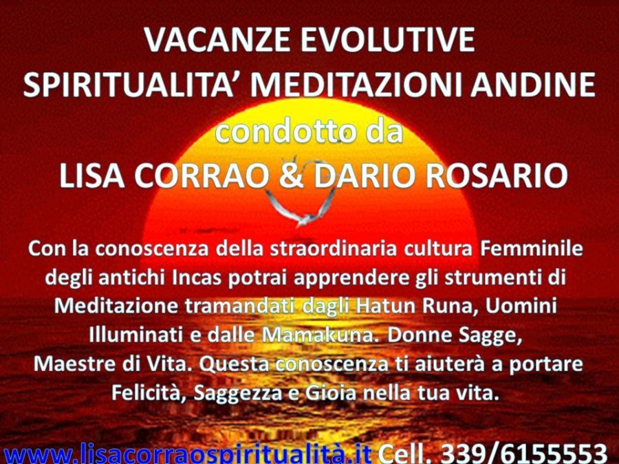 Vacanze evolutive spiritualità andina