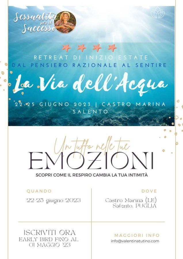 La Via dell'Acqua - Retreat Salento 2023