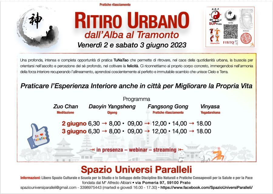 Ritiro urbano dall’alba al tramonto