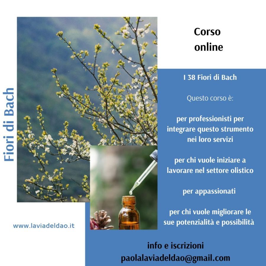 Corso i 38 Fiori di Bach primo livello