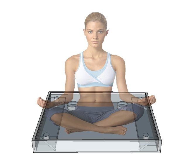 meditazione su pedana