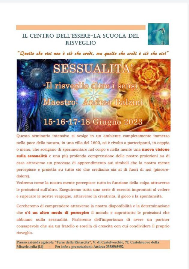 Sessualità: il risveglio oltre i sensi