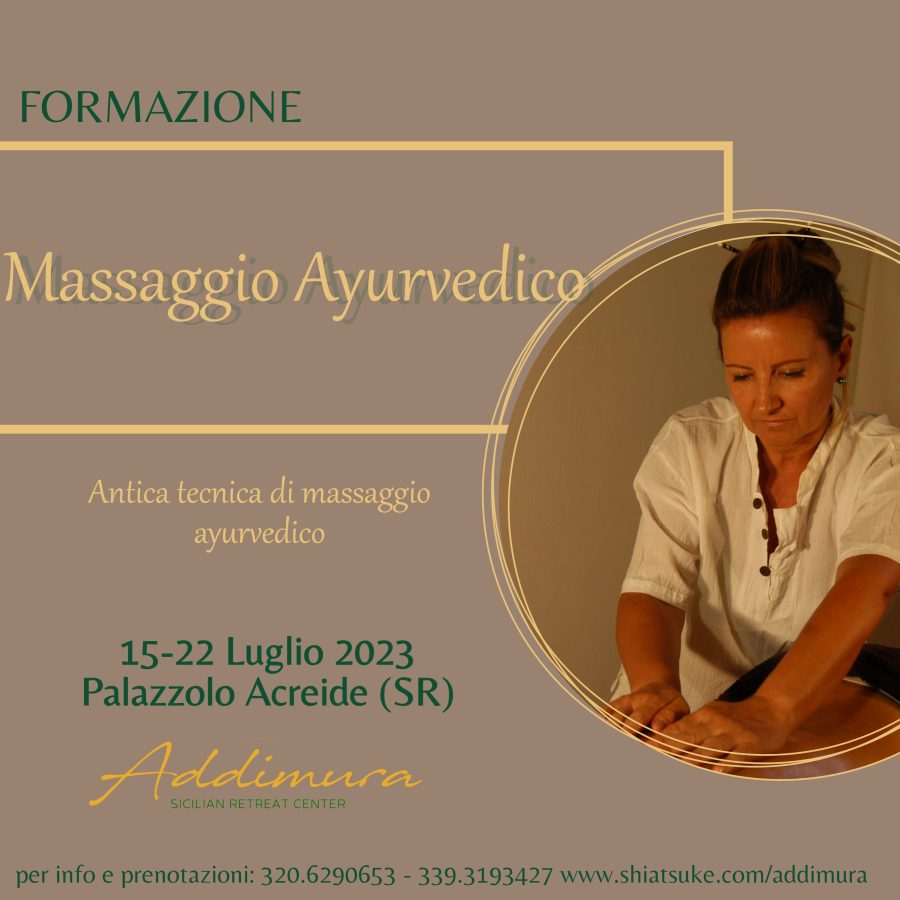 Corso di massaggio ayurvedico residenziale