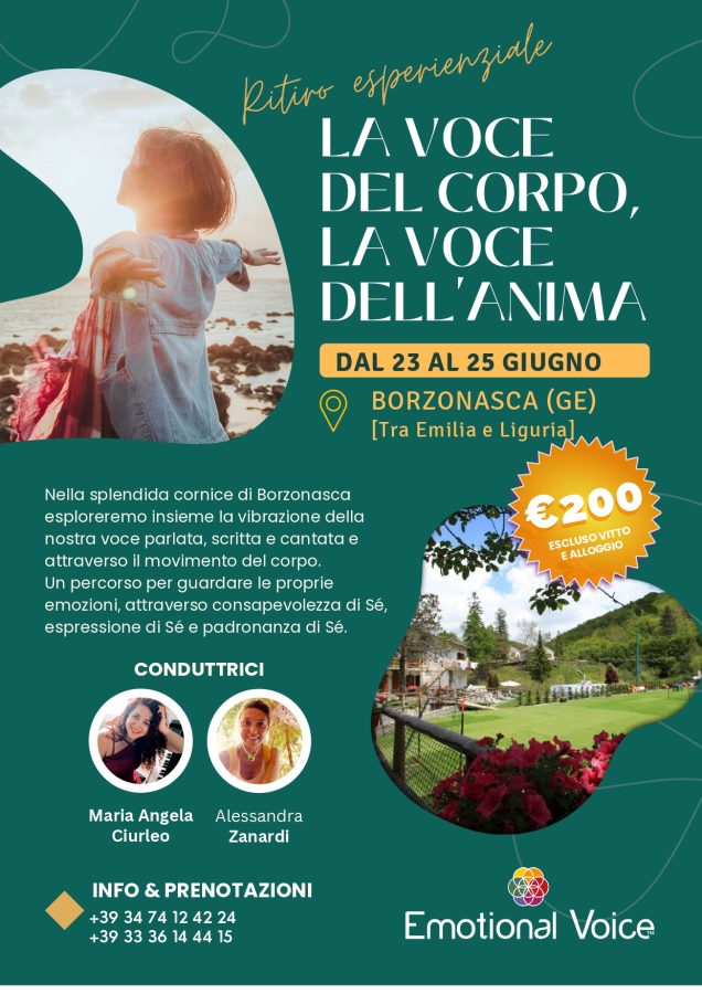 Ritiro Esperienziale "La voce del corpo, la voce dell'anima"