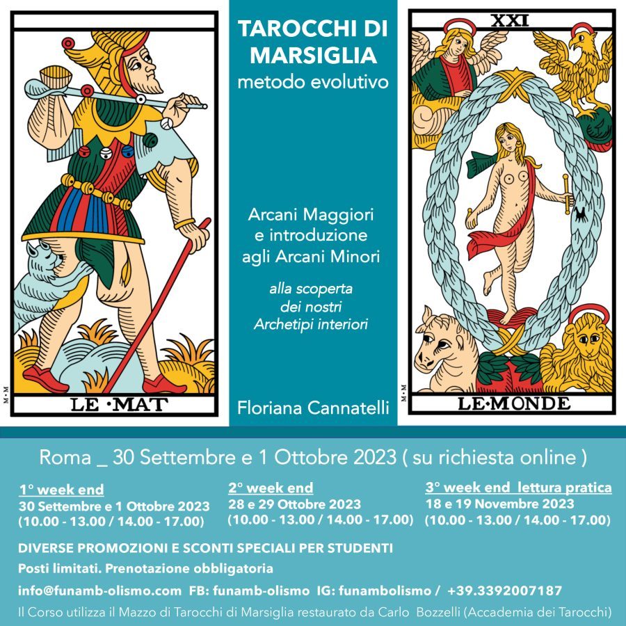 Corso Tarocchi evolutivi. Arcani Maggiori