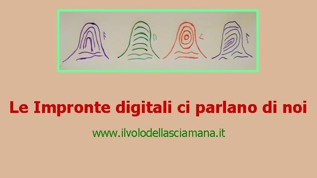 Le impronte digitali ci parlano di noi