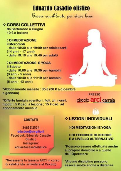 Meditazioni per tutti, yoga per bambini.