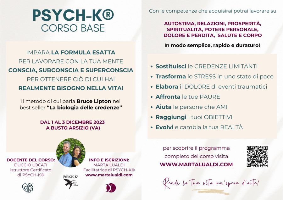 Corso base di Psych-K®