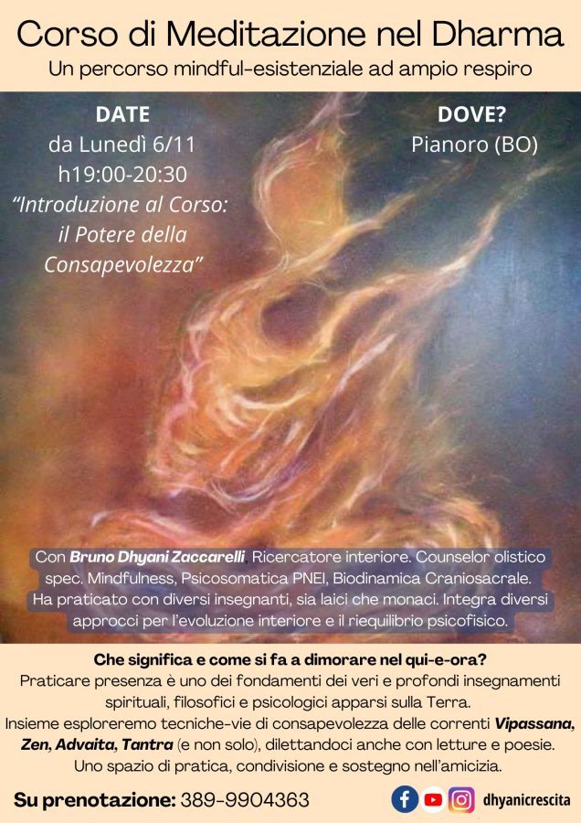Corso di Mindfulness nel Dharma