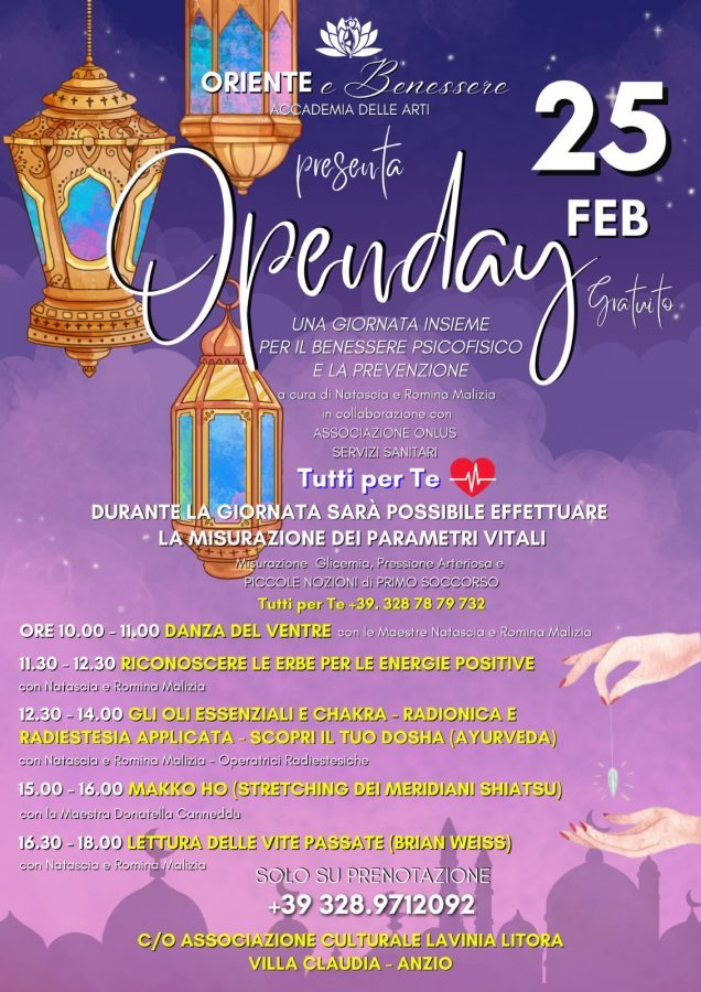 Anzio: Open Day gratuito olistico