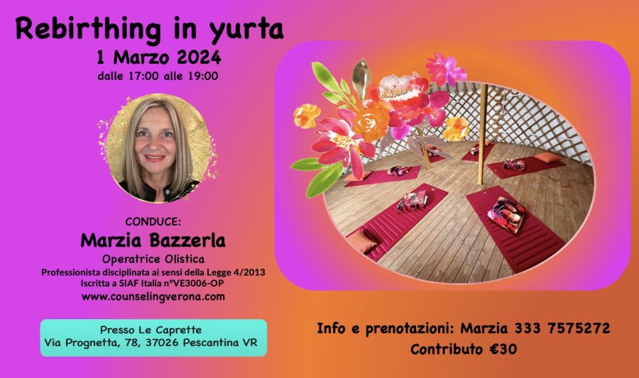 Rebirthing di gruppo in yurta