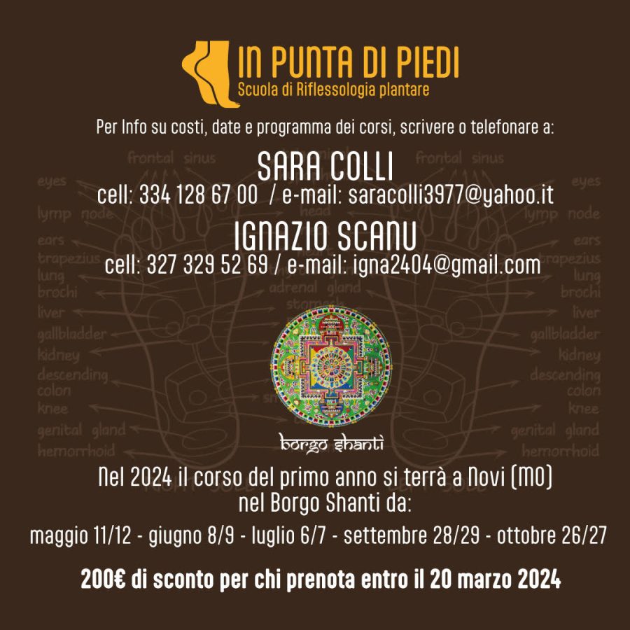 Corso di Riflessologia Plantare Integrata