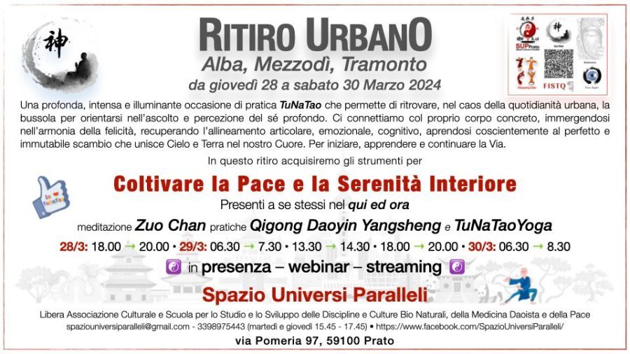 Ritiro urbano – Alba • Mezzodì • Tramonto