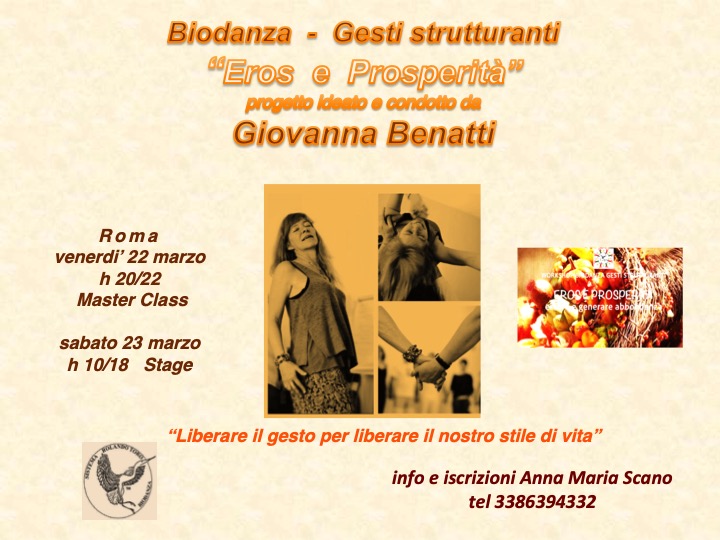 Seminario Biodanza "Gesti Strutturanti"