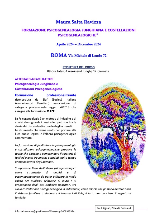 Formazione Psicogenealogia e Costellazioni