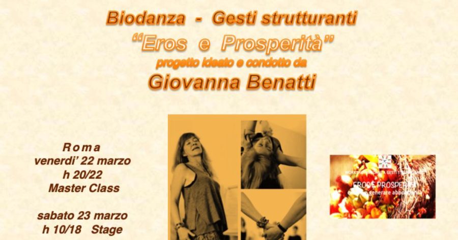 Seminario Biodanza "Gesti Strutturanti"