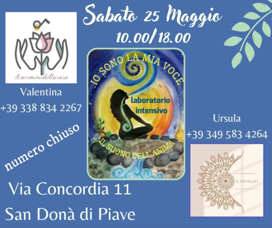 Io sono la mia voce, laboratorio intensivo