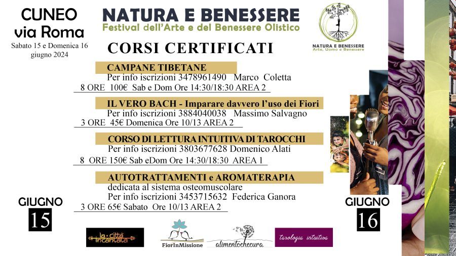 Natura e Benessere - Corsi certificati