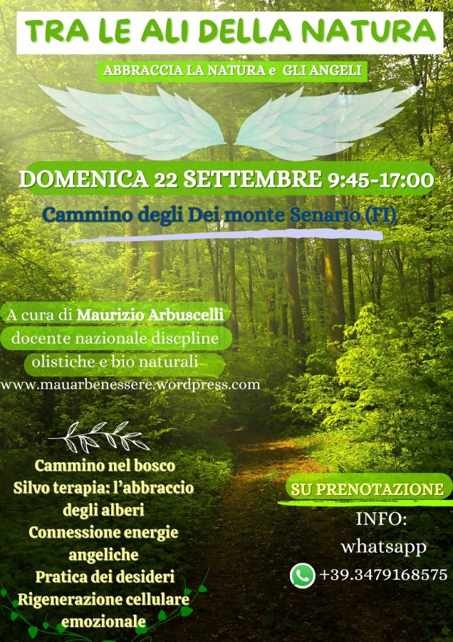 Tra le ali della natura cammino abbraccio