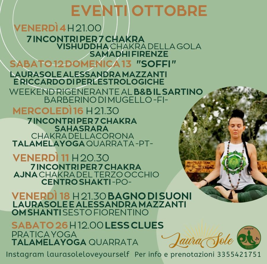 Eventi di ottobre 2024