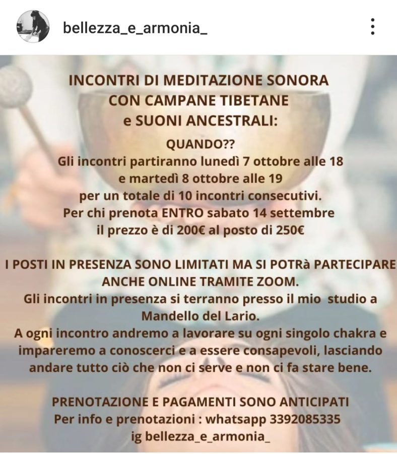 Campane tibetane e suoni ancestrali