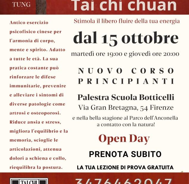 Corso principianti di Tai chi chuan