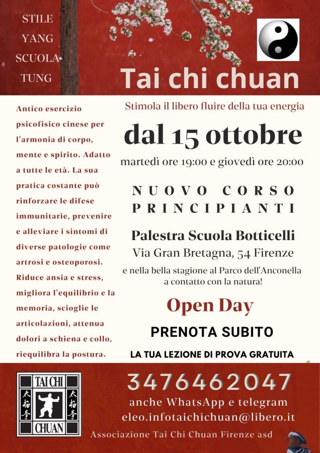 Corso principianti di Tai chi chuan