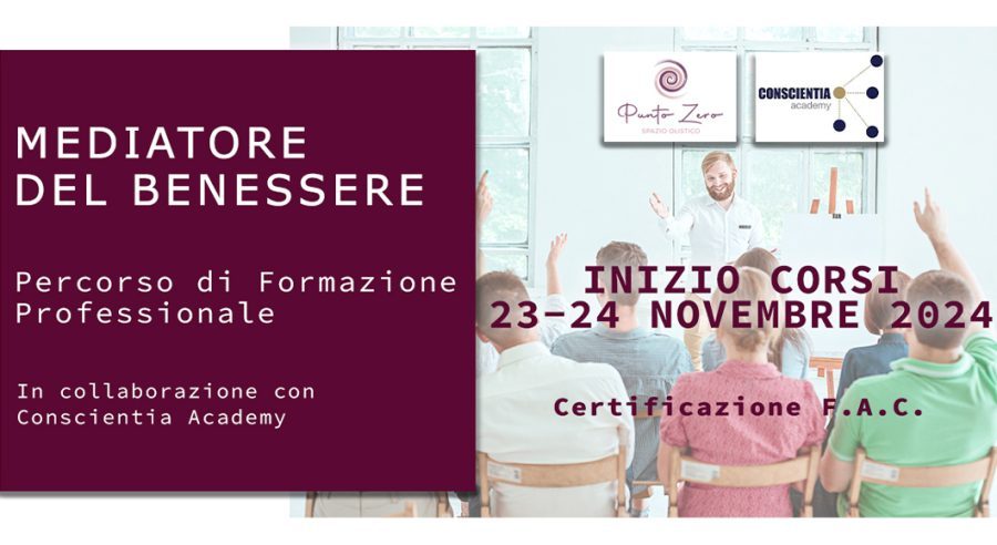 Corso Formazione Mediatore del Benessere
