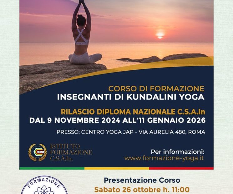Corso formazione insegnanti Kundalini Yoga